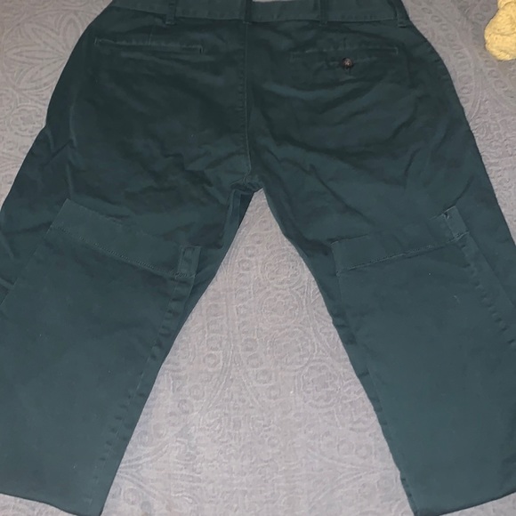 J. Crew Factory Dark Green Flex Slim Chinos Size 32/30 - Picture 2 of 10